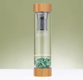 Crystalkor Green Aventurine - Crystal Pebbles Water Bottle