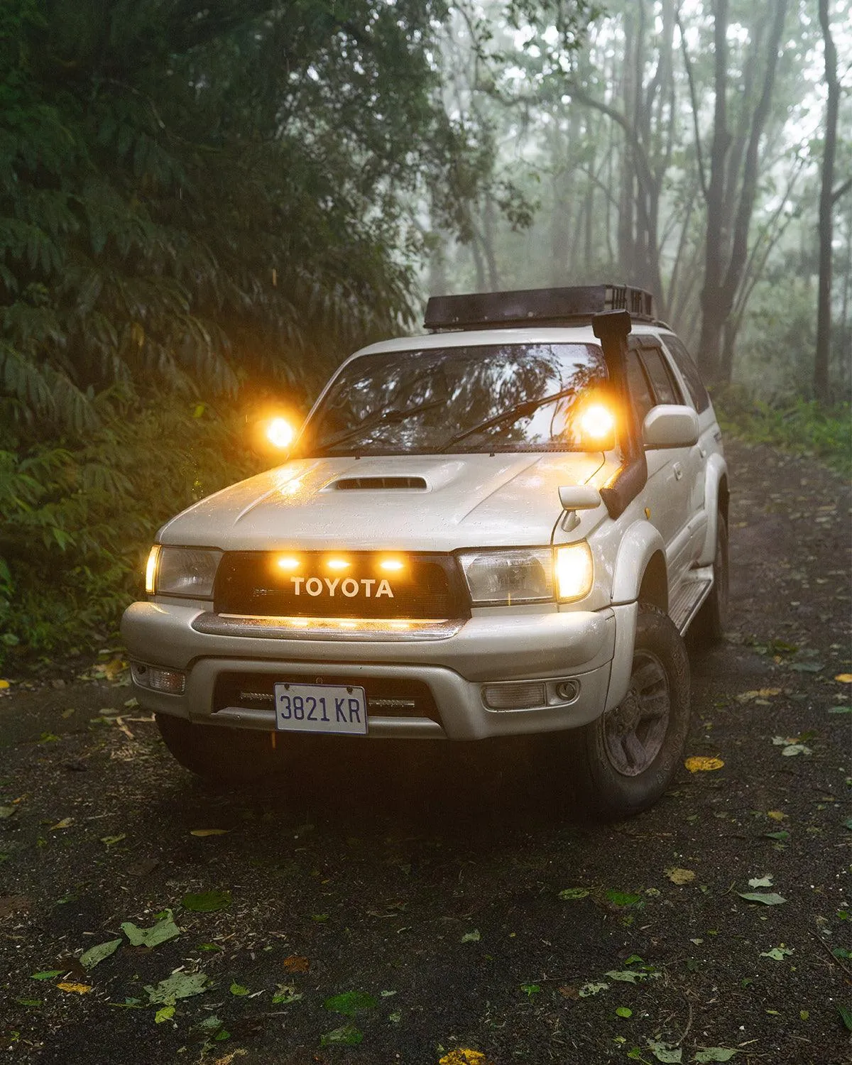 CUBE-Z Series 4 Inch Flood LED Pod Lights Off Road Lights with White DRL & Amber Turn Signal Lights