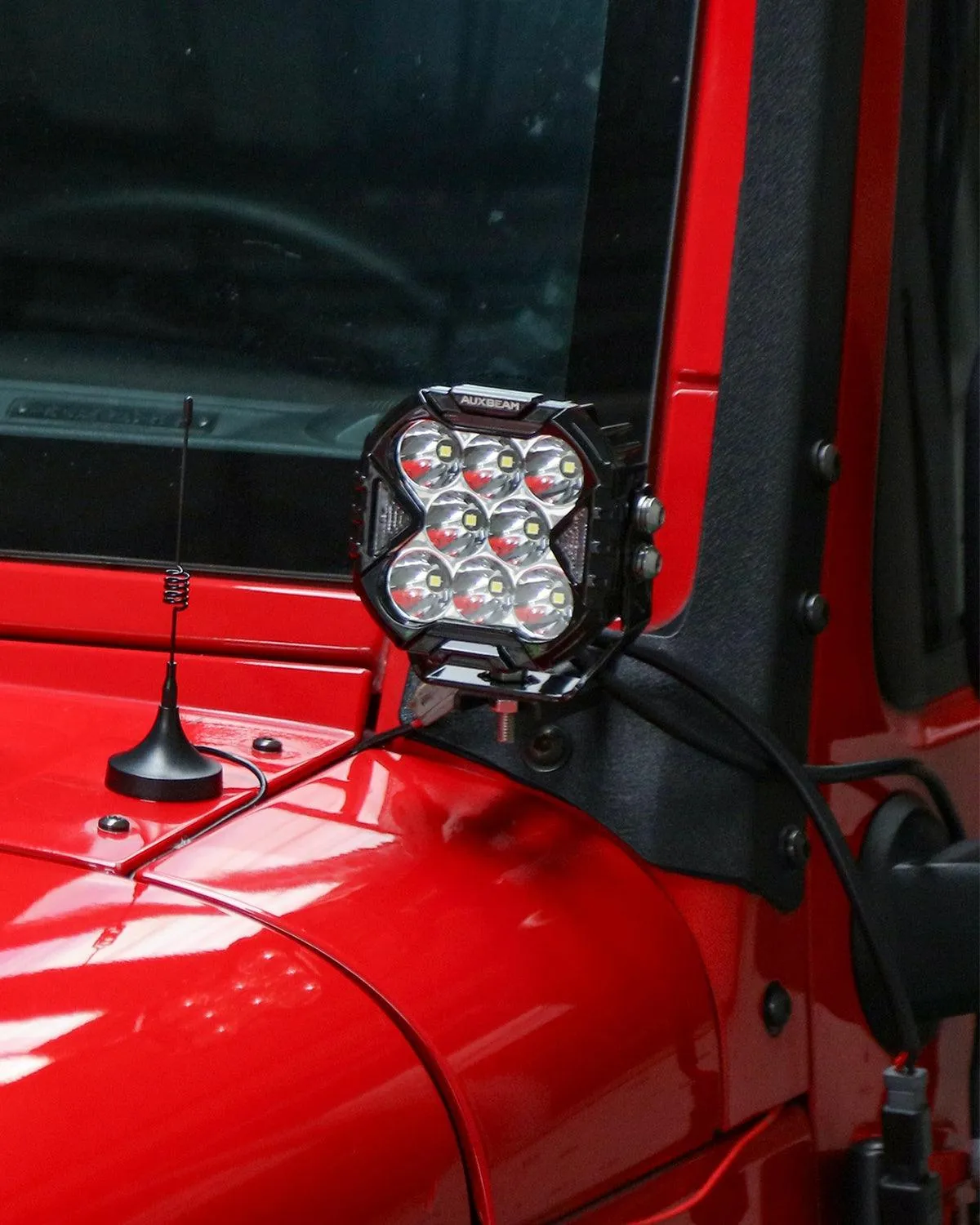 CUBE-Z Series 4 Inch Spot LED Pod Lights Off Road Lights with White DRL & Amber Turn Signal Lights