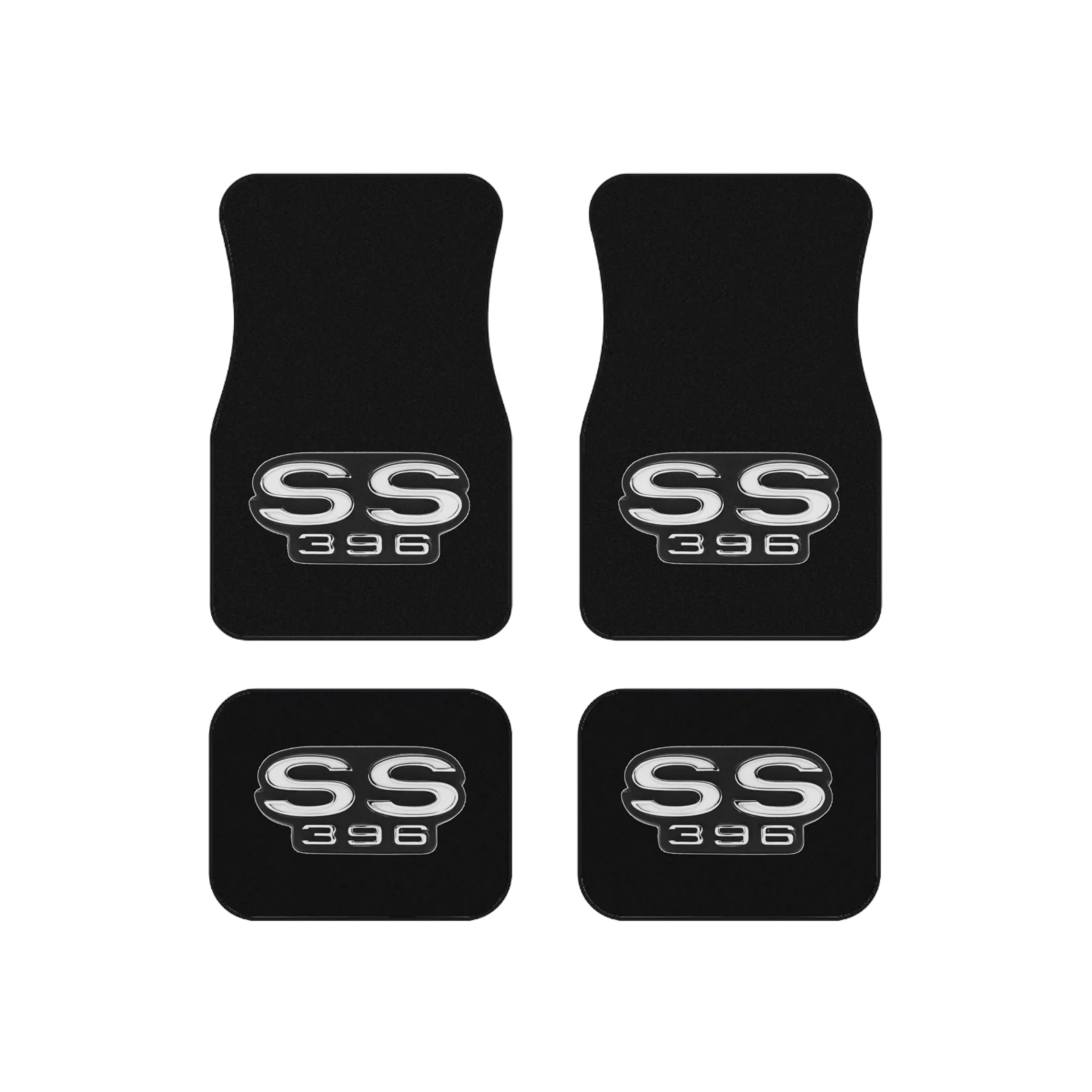 Dark Grey, SS396 SS 396, Set of 4 Car Mats,Chevelle Camaro Impala Nova Gift