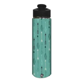 Designer Stainless Steel Sipper Bottle -  Arrow with Green Background