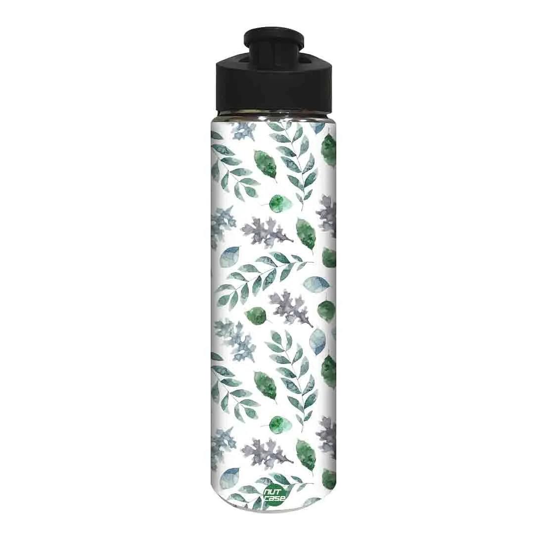 Designer Stainless Steel Water Bottle -  Green Leaf