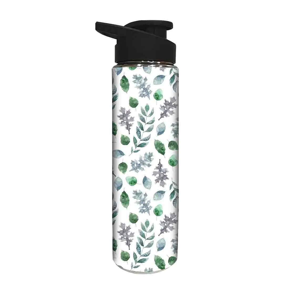 Designer Stainless Steel Water Bottle -  Green Leaf