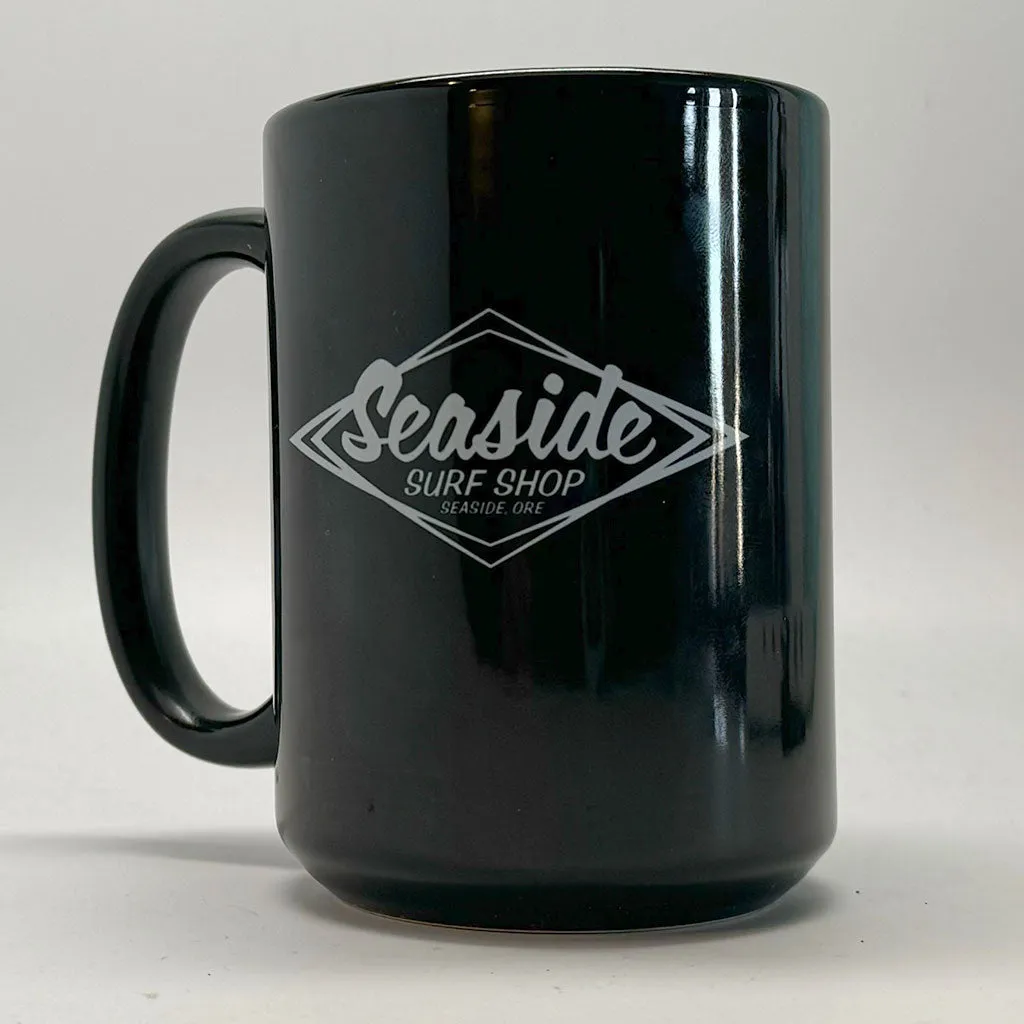 Distant Local x Seaside Surf OREGON Surf Zone Map Coffee Mug - Black