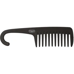 Ditzy Doll Shower Detangling Comb Black - Wide-Toothed Comb for Tangle-Free Hair in the Shower