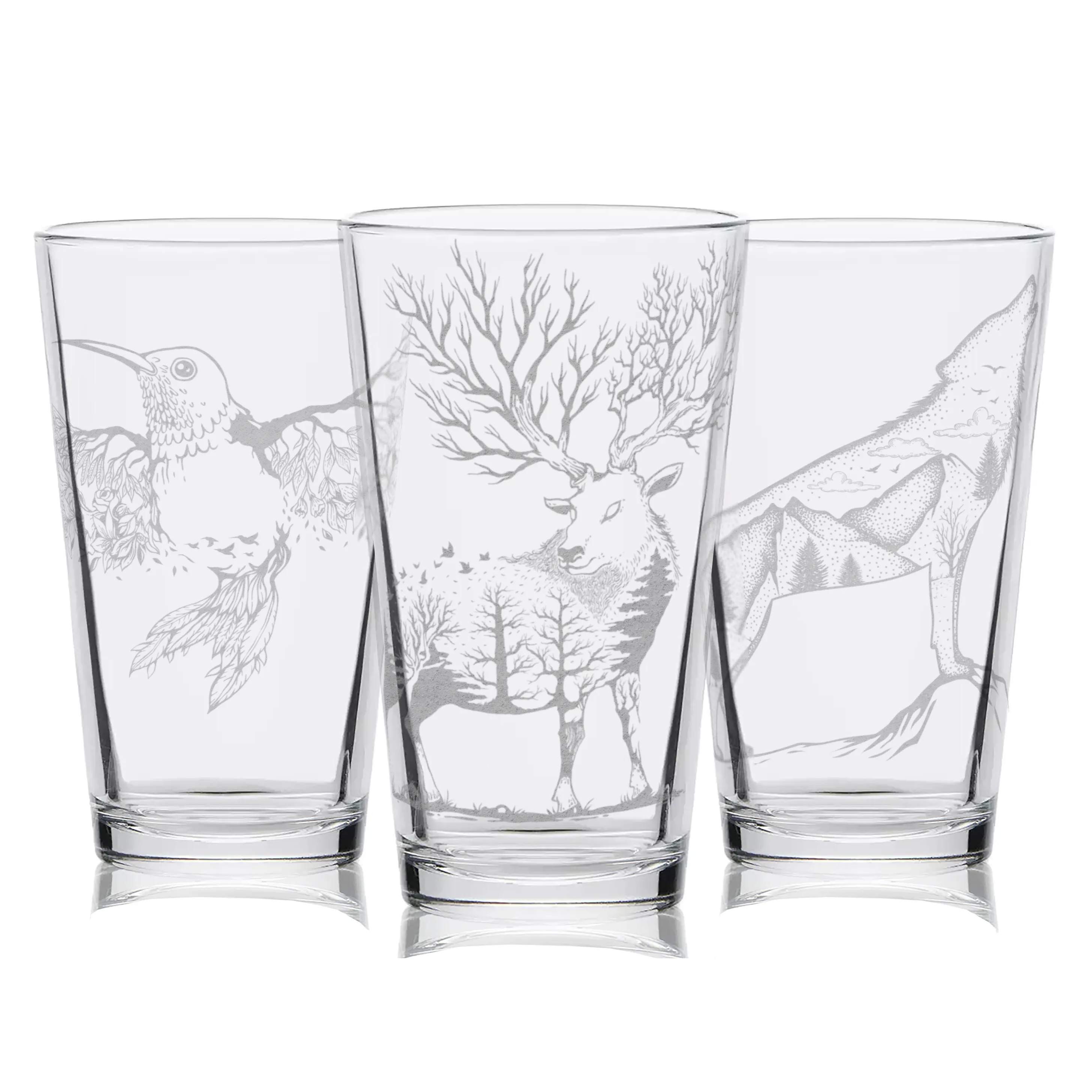 DOUBLE EXPOSURE ANIMAL Pint Collection by Lumengrave