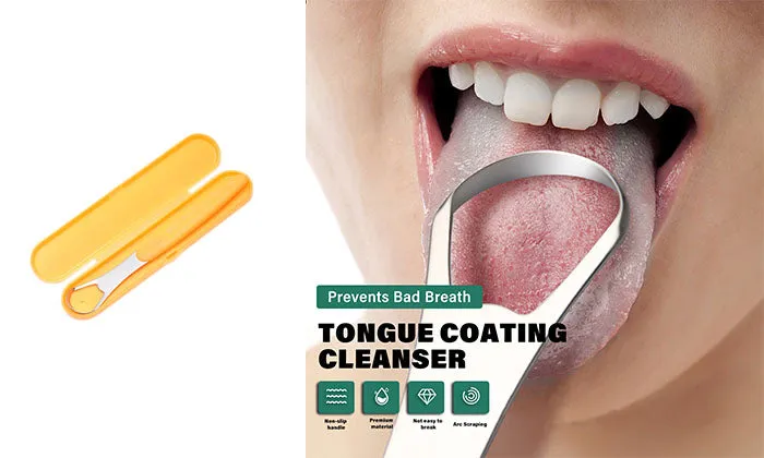 Double Sided Curved Shape Tongue Cleaner