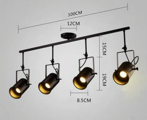 E27 LED Metal Track Light