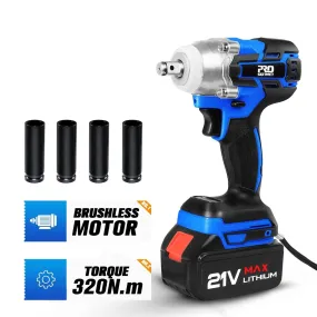 Electric Impact Wrench 21V Brushless 4000mAh