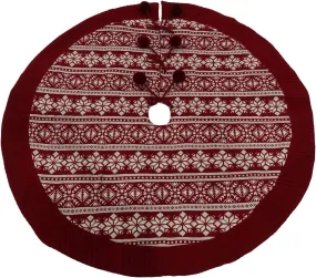 Fair Isle Christmas Tree Skirt - 48" Diameter