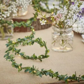 Foliage string LED table lights - Rustic Country