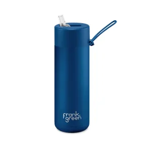 Frank Green - Ceramic Reusable Bottle Straw Lid 20oz Deep Ocean