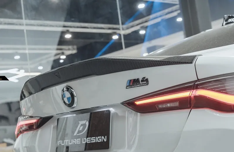 Future Design Carbon Fiber V2 Rear Spoiler Wing for BMW G82 M4