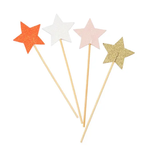 Glitter Star Wands (x 8)