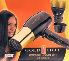 GOLD 'N HOT 1875 WATT HAIR DRYER GH8135