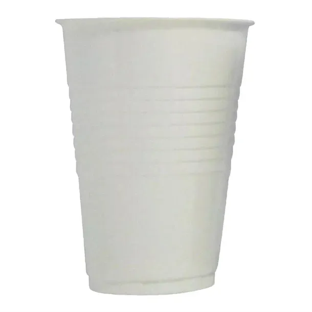 GP727 White Tall Polystyrene Plastic Vending Cup 250ml (Pack of 2000)