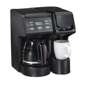 Hamilton Beach 49904 FlexBrew Trio Coffee Maker, Single Serve or 12 Cups, Black