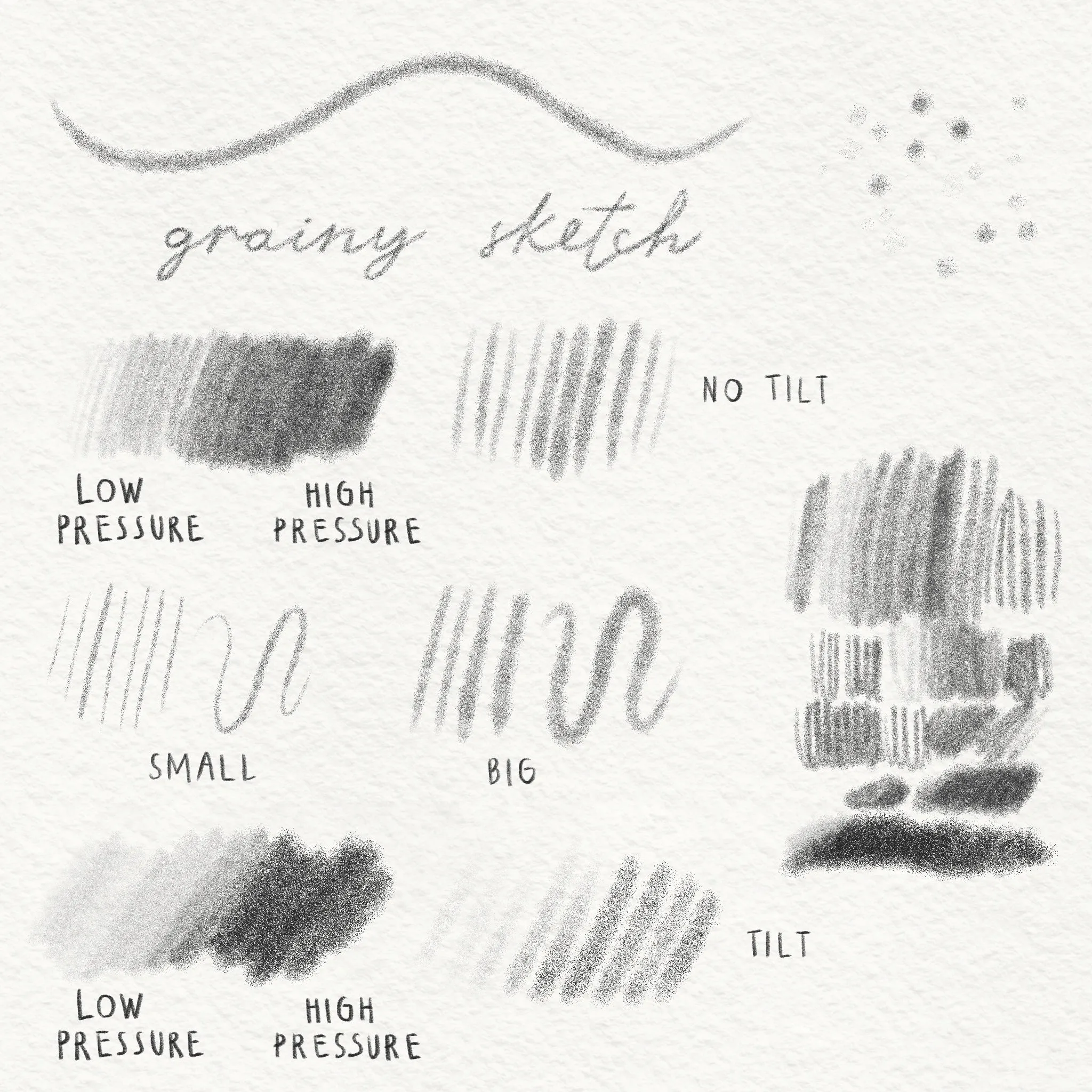 Heygiudi Mini Grainy Brush Set (for Procreate)