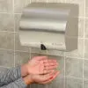 High Velocity Automatic Hand Dryer, Brushed Stainless Steel, 120V