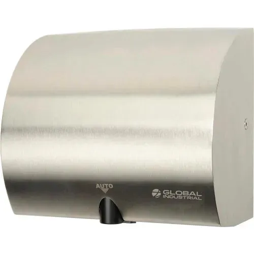 High Velocity Automatic Hand Dryer, Brushed Stainless Steel, 120V