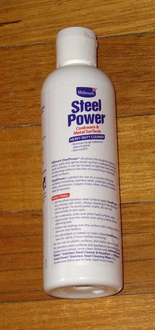 Hillmark SteelPower Stainless Steel Cleaner - Part # CL029