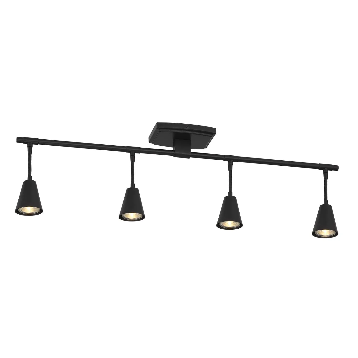 Hudson 32" 4-Light LED Fixed Track Light, Matte Black