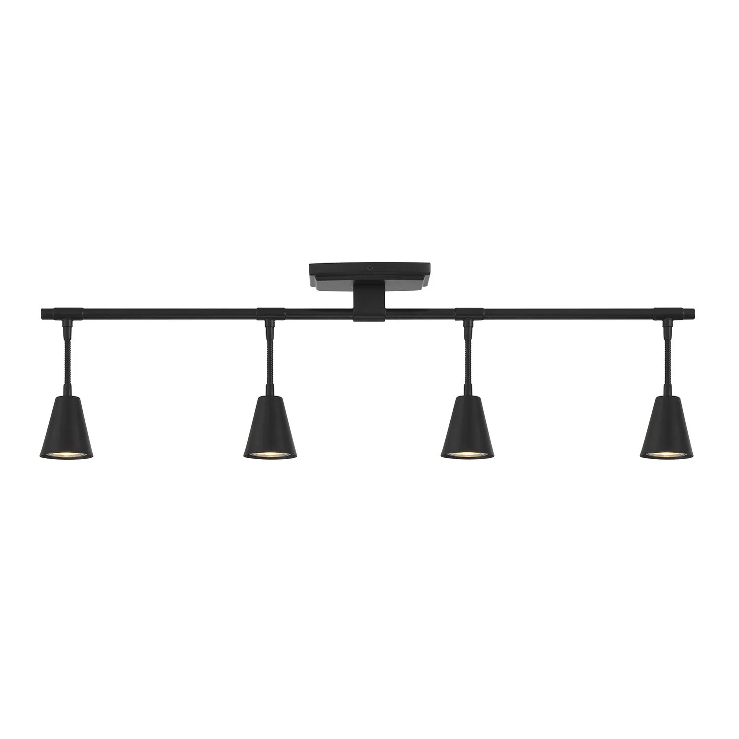 Hudson 32" 4-Light LED Fixed Track Light, Matte Black