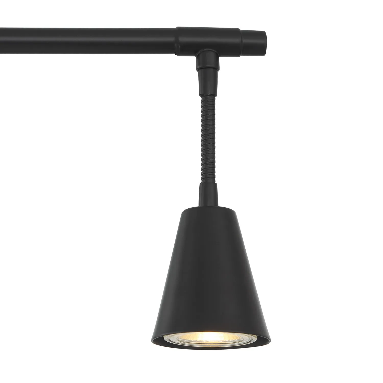 Hudson 32" 4-Light LED Fixed Track Light, Matte Black