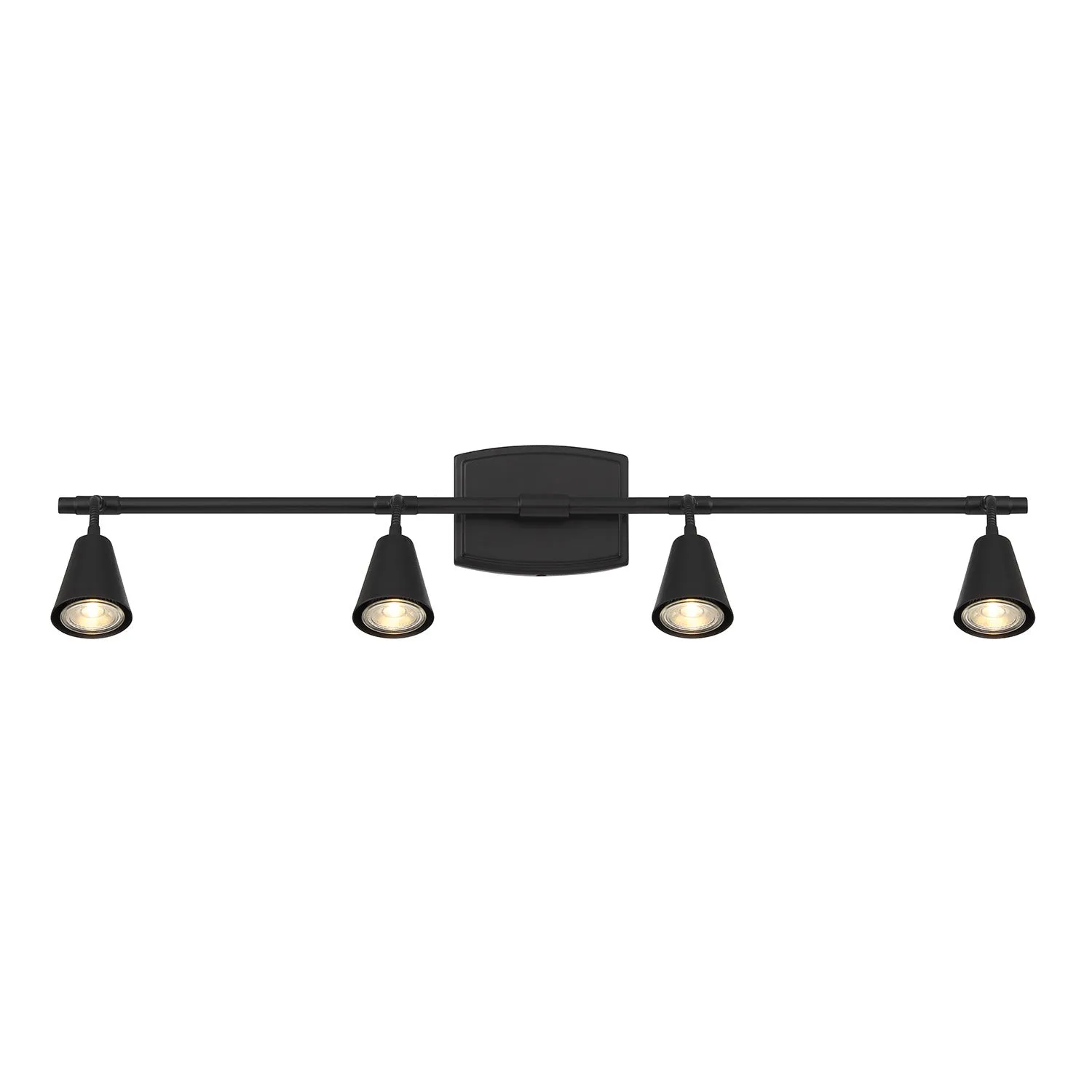 Hudson 32" 4-Light LED Fixed Track Light, Matte Black