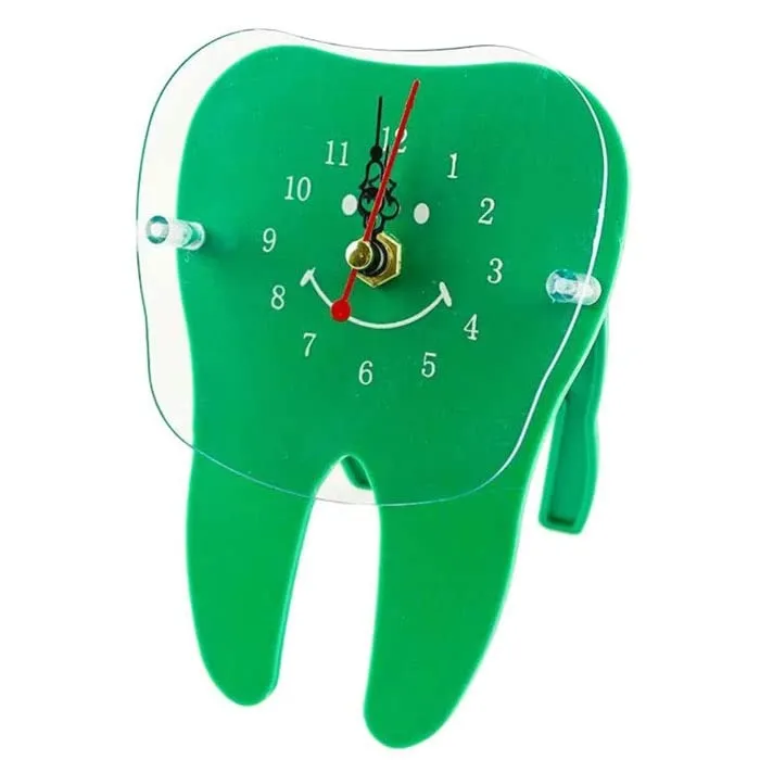 InstruDent Tooth Shape Table Clock Assorted