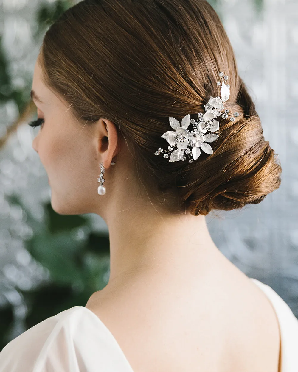 Kacie Floral Bridal Comb