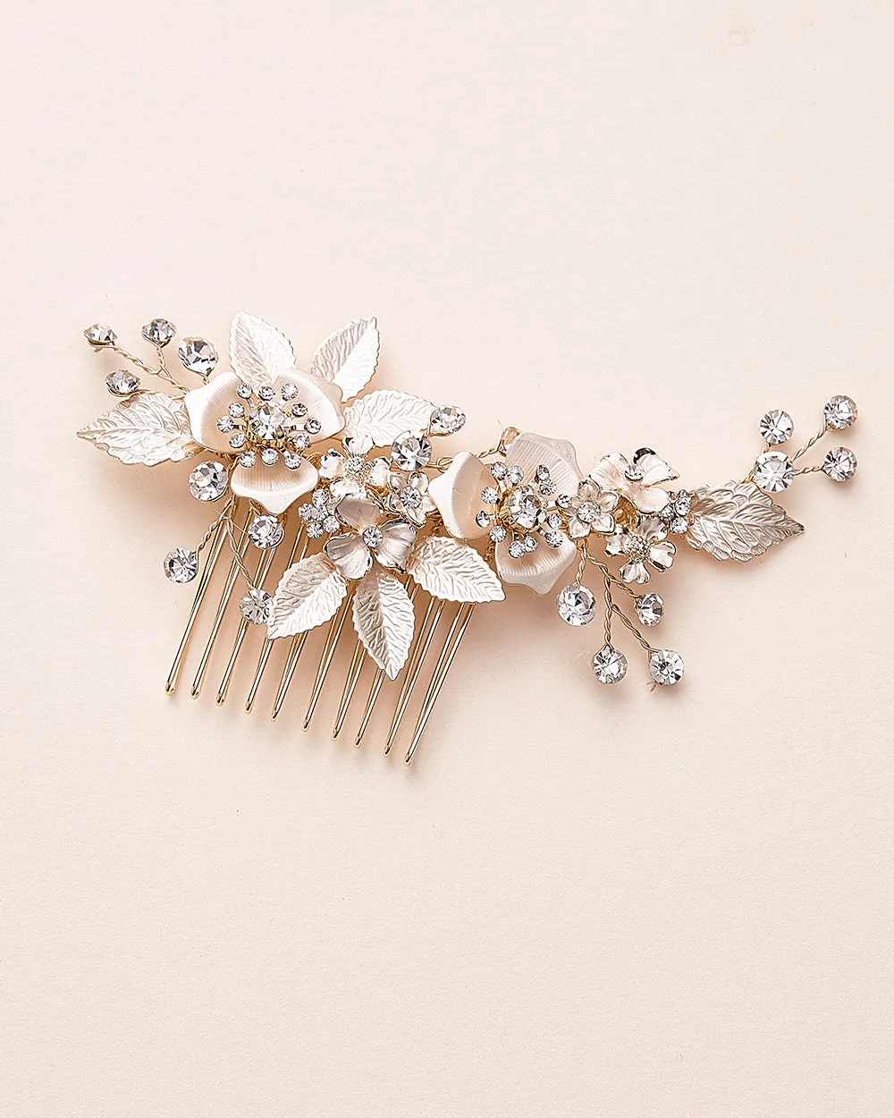 Kacie Floral Bridal Comb