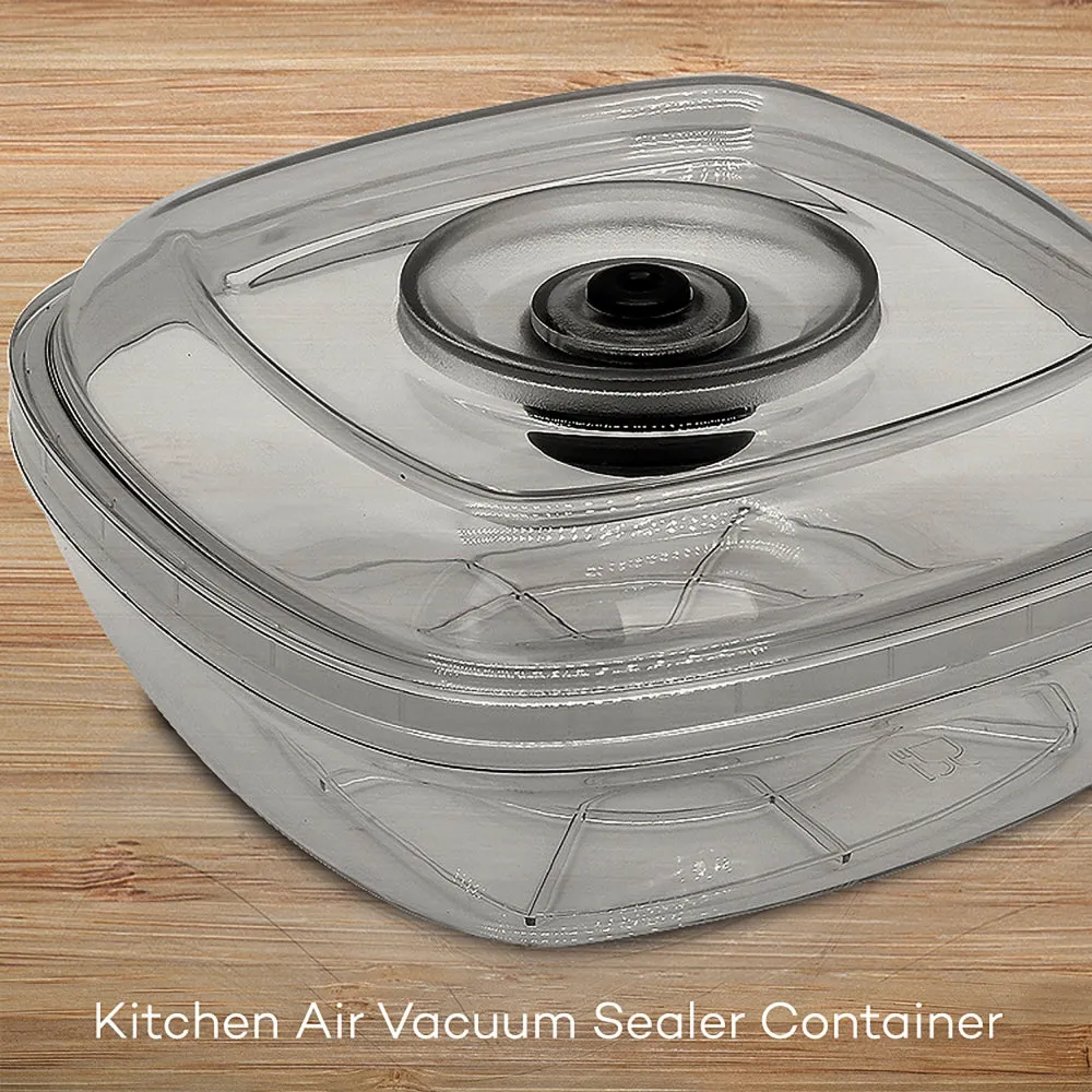 Kitchen Air Vacuum Sealer Container - Air Sealing Food Canister Accessory (1  Liter)