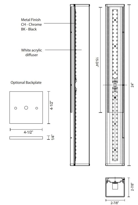 Kuzco VL62224 Jane 24" LED Vanity