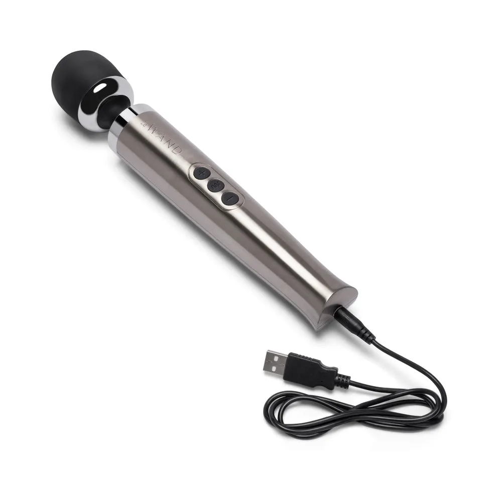 Le Wand Die Cast Rechargeable Massager Silver