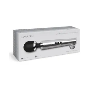 Le Wand Die Cast Rechargeable Massager Silver