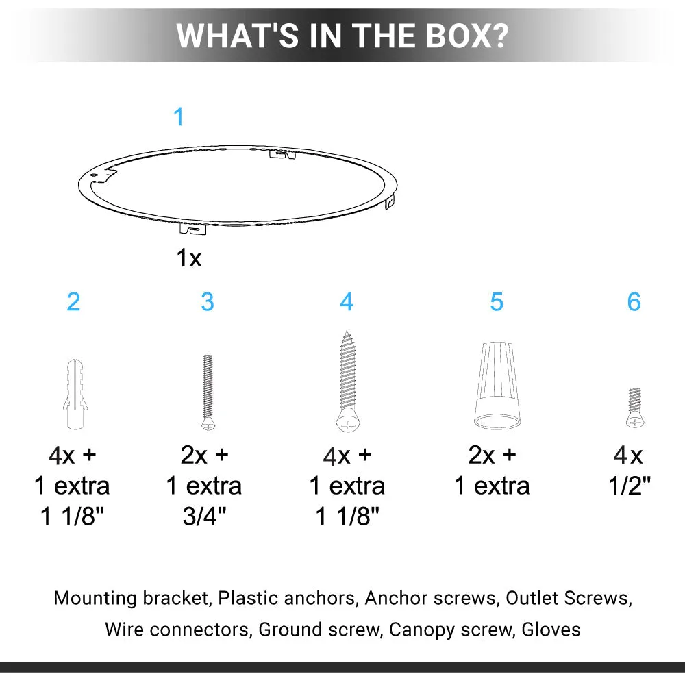 LED Flushmount Light, Dimmable, 3000K (Warm White), Matte Black (C3652-60)