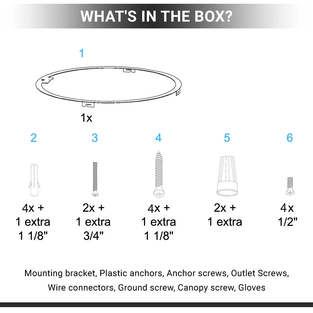 LED Flushmount Light, Dimmable, 3000K (Warm White), Matte Black (C3652-60)