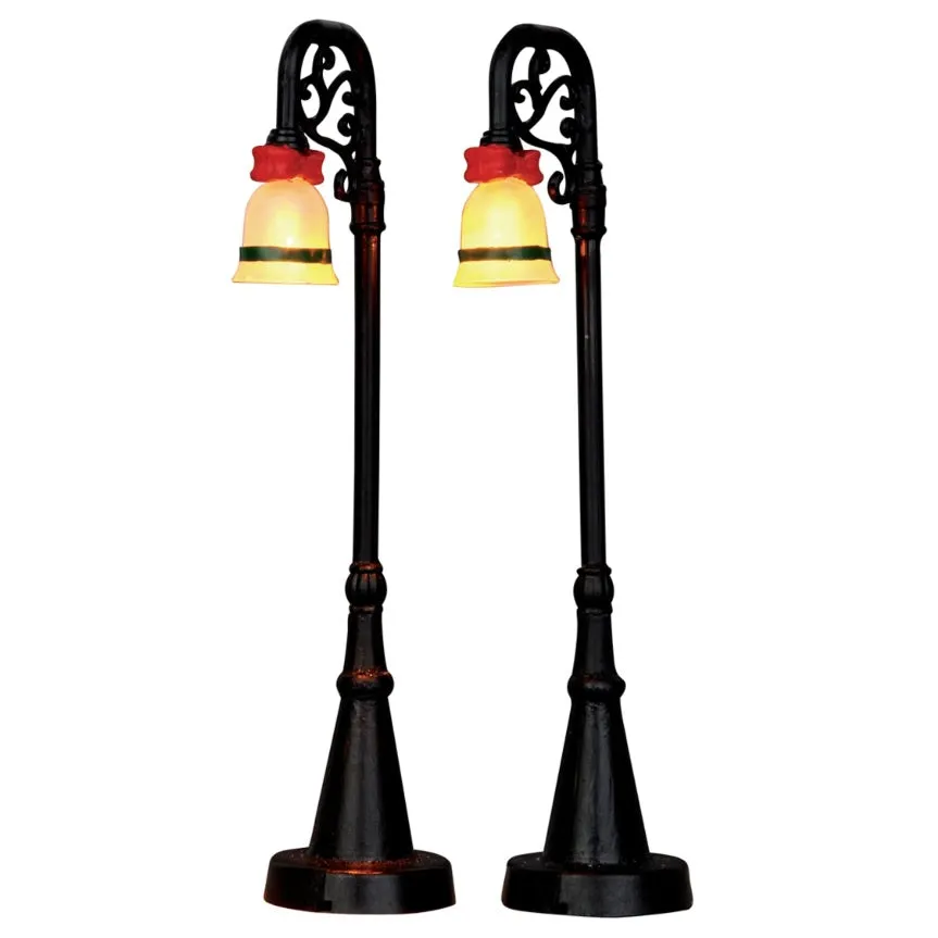 Lemax General Collectibles: Bell Ornament Lamp Post, Set of 2 #54932