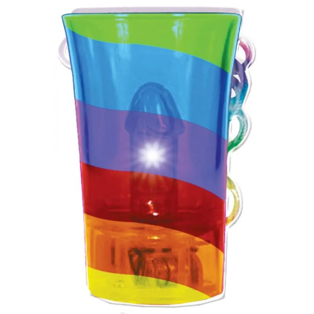 Light-UP Rainbow Pecker Shot Glass