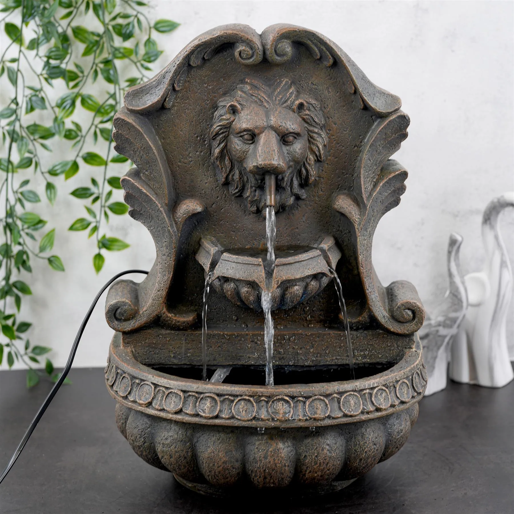 Lion Water Feature Outdoor With LED