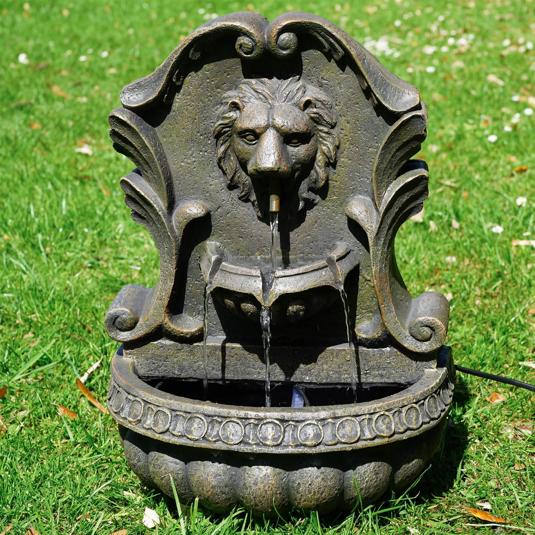 Lion Water Feature Outdoor With LED