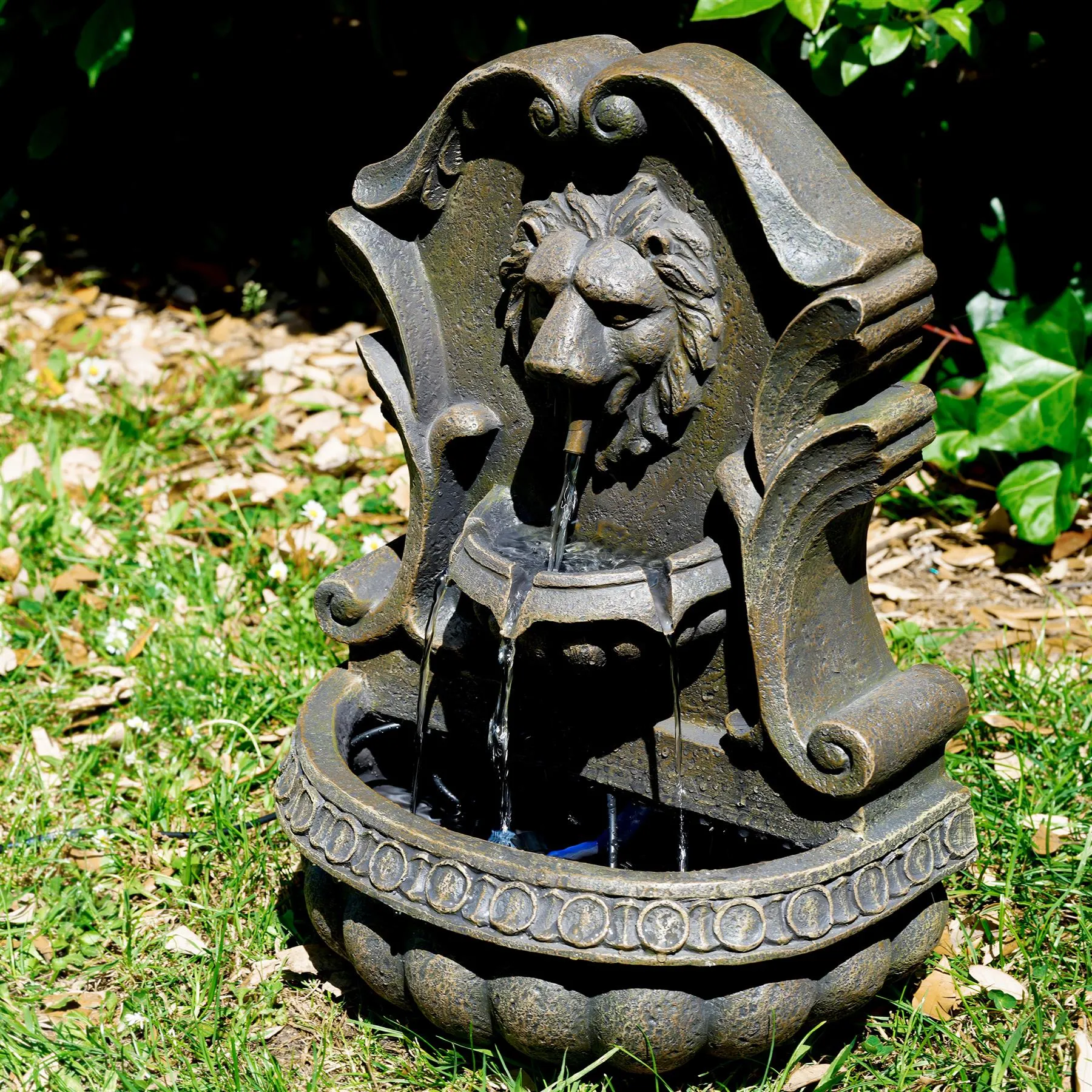 Lion Water Feature Outdoor With LED