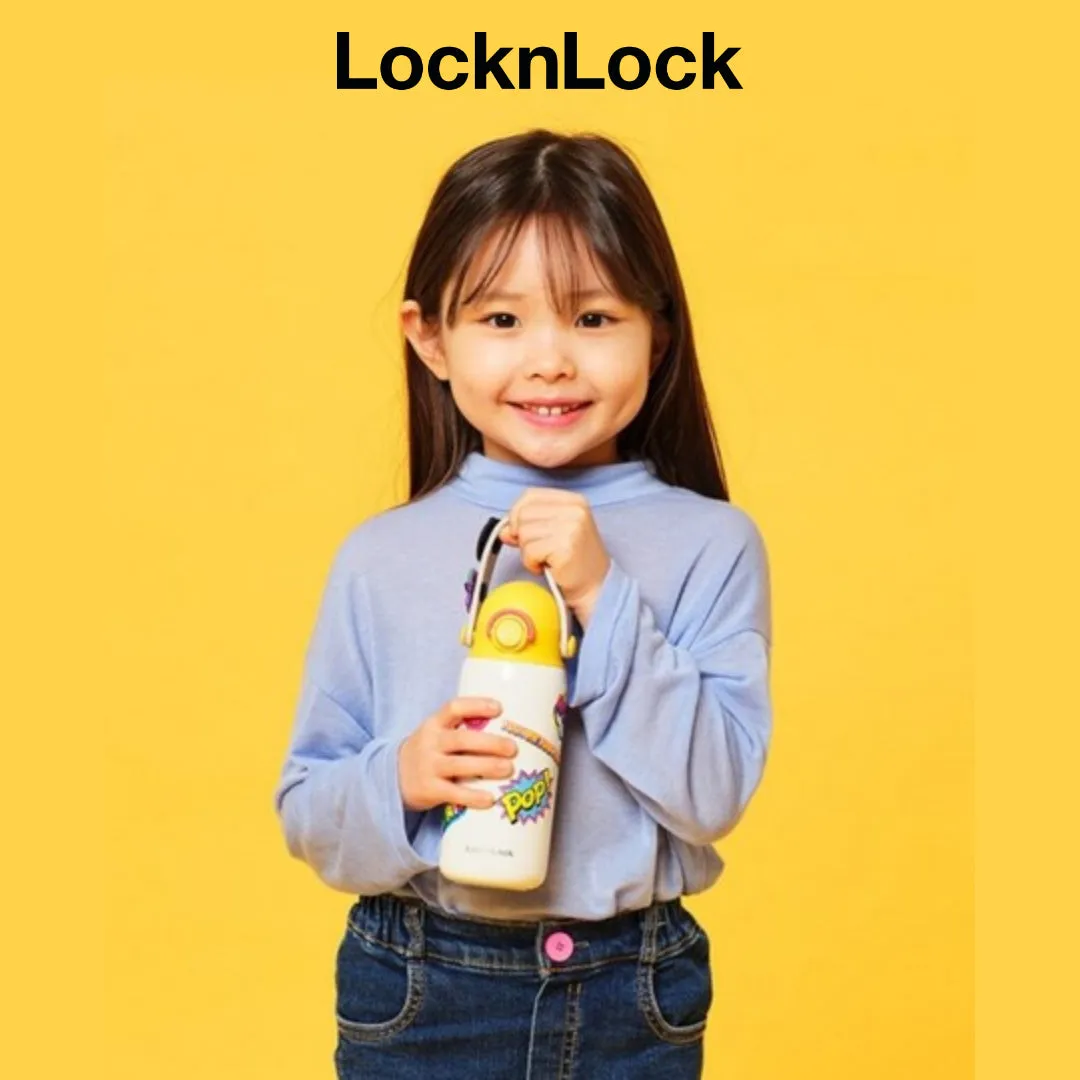 LocknLock Kids Strap Bottle Detachable Length Adjustable Strap Waterproof Sticker One-Touch Cap Cleaning / from Seoul, Korea