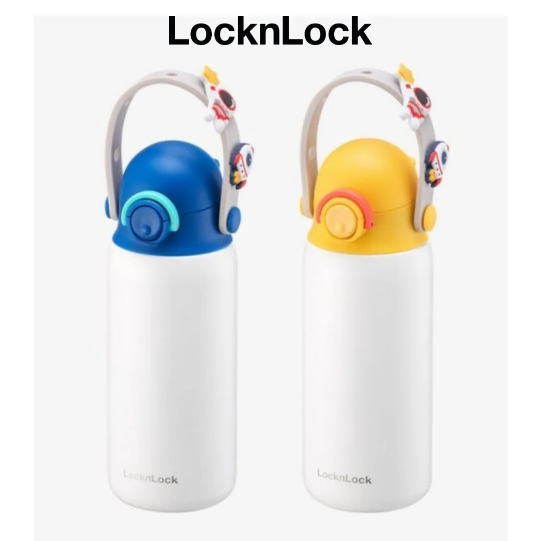 LocknLock Kids Strap Bottle Detachable Length Adjustable Strap Waterproof Sticker One-Touch Cap Cleaning / from Seoul, Korea