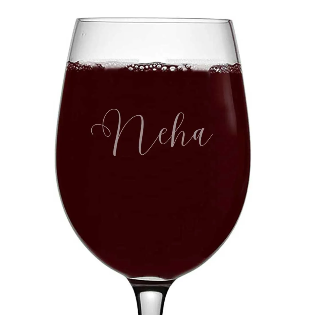 Logoed Wine Glasses Engraved Custom Drinkware Barware - Calligraphy