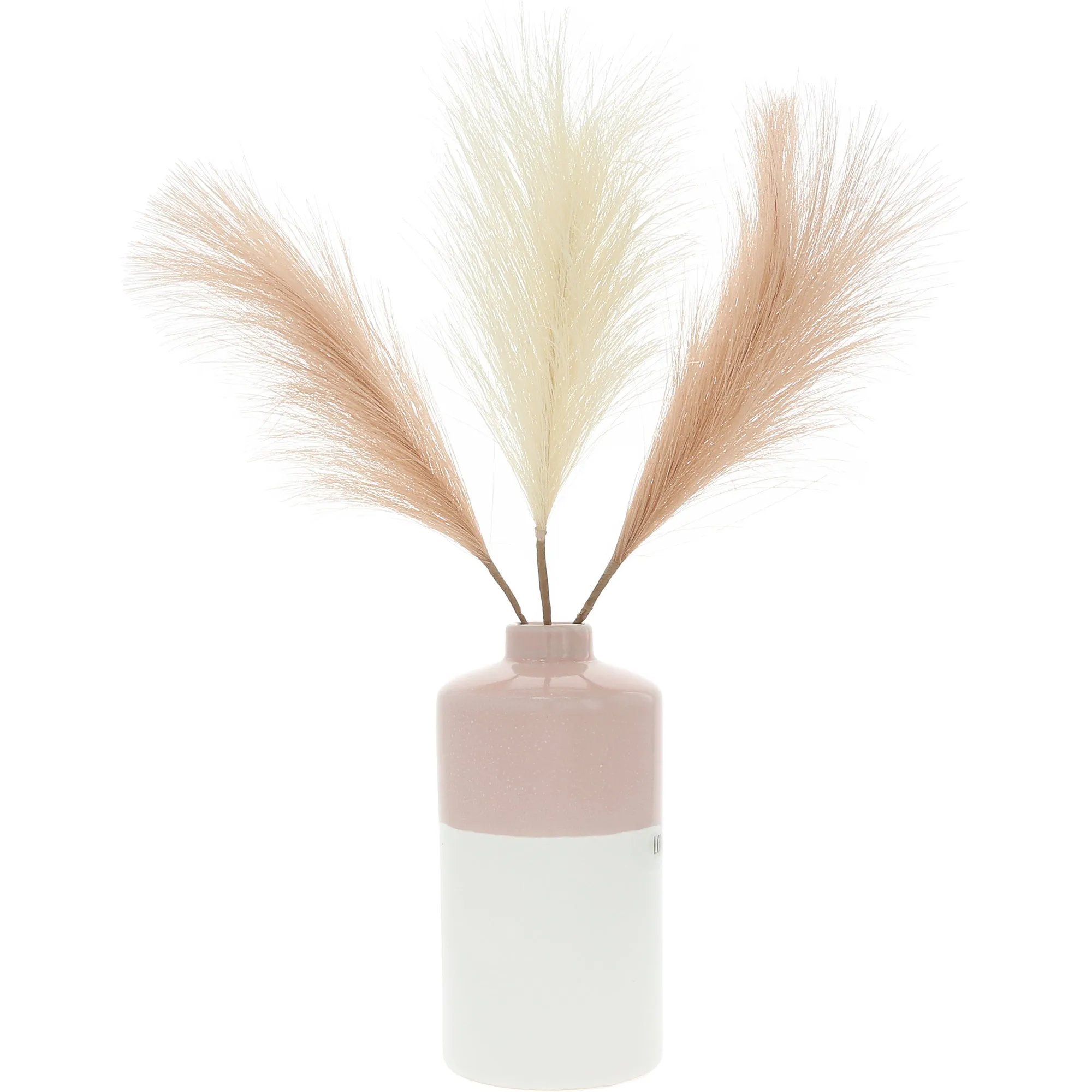 Love You 6" Vase with Pampas Grass