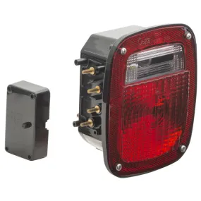 LTG 52912 Grote Torsion Mount Universal Stop Tail Turn Box Light w/ License Window (3 Stud, LH)