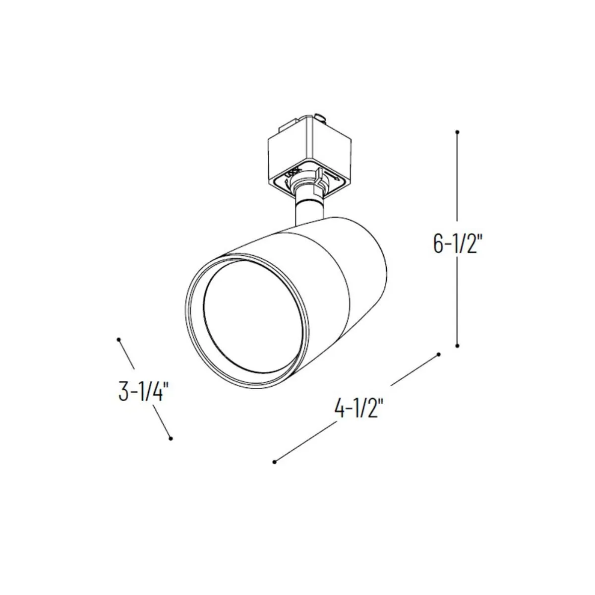 Mac LED Track Head 18W 1100 Lumens 2700K, Halo, Black