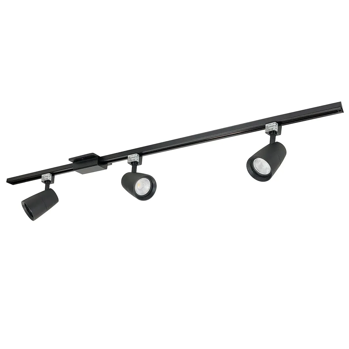 Mac XL 4 ft 3 Lights LED Track Kit 54W 3800 Lumens 3500K, Halo, Black